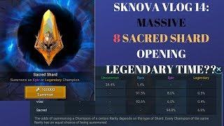 Raid Shadow Legends: SKNOVA VLOG 14 -  MASSIVE 8 Sacred Shard Opening