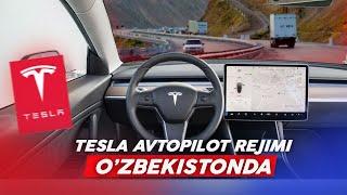 Tesla elektromobil avtopiloti O’zbekiston yo’llarida | Testdrive