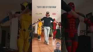 Who did it better dance? Me Deadpool  #cosplay #challenge #lego #dc