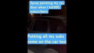 Subscribe to get us closer to 100 and claim your spot on my car door! #foryou #shorts #yo #subscribe