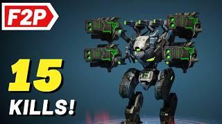 Typhon Hazard Makes 15 Kills - War Robots Free to Play Gameplay (No Commentary) WR F2P