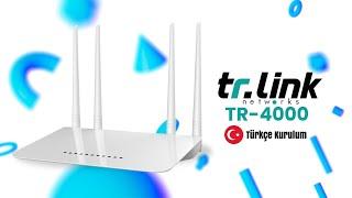 Tr-Link Tr-4000 Antenli Access Point Router Kurulum! | Tamamı Türkçe Arayüz