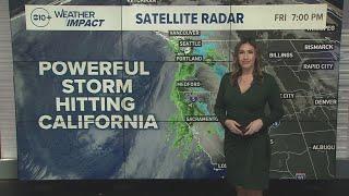 California Weather | Atmospheric River to bring heavy rain and strong wind gusts