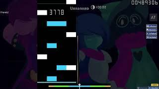 MY FIRST MAP IN OSU! MANIA Toby Fox-Rude Buster(camellia remix) 7.95 4K(old)