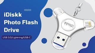 iDiskk Flash Drive! Transfer Data from Android/Apple/PC- ALL IN ONE!