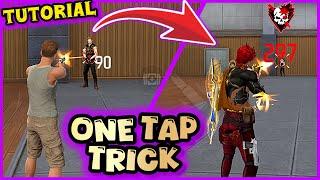 Headshot ONE TAP Tutorial FREEFIRE (Mobile and PC) | FF 100% HEADSHOT TRICK️