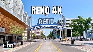 Driving Downtown & Midtown Reno 4K