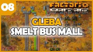 Gleba smelting, main bus and shopping mall - Factorio 2.0 Space Age EP08