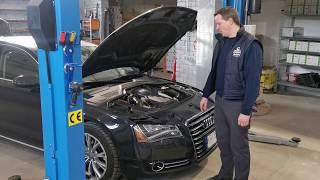 Stag 400 DPI dujų įrangos montavimas į Audi A8L 4.2 FSI Servise 007