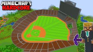 I Built The WORLDS BIGGEST BASEBALL STADIUM in Minecraft Hardcore (#107)