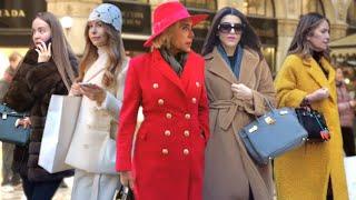 February 2025 Milan Street StyleClassy Coats Fashion:Luxury Elegant Outfits #vogue #vanityfair