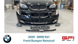 2009 BMW E61 Front Bumper Removal