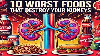 10 Worst Foods That Destroy Your Kidneys | Avoid These Now!