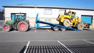 FARM AGRICULTURAL HAY & STRAW BALE TRAILER PLANT LOW LOADER TILT TRAILER ITWFBT0001