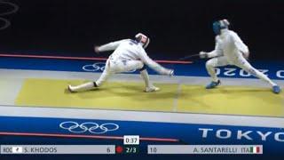 Highlights Sergey KHODOS (ROC) v Andrea SANTARELLI  | T32 Tokyo Olympics 2020 | Men’s Epee Ind