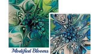 (1134) Modified Swirled Blooms, Paint Pouring in Carole’s Art Room