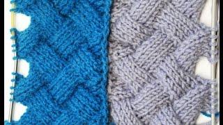 Entrelac Knitting Patterns ( without Turning Work) _ Узор Энтерлак