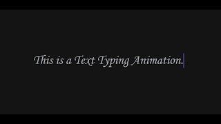 Text Typing Animation Horizontally Using Only HTML & CSS - SFC