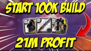 START 100K BUILD 21M PROFIT !!! HIGH PROFIT POSSIBLE WITH LOW SET SOLO PVP  ( Albion Online )