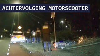 Politie | Valse kentekenplaat | Motorscooter | Achtervolging | Infra