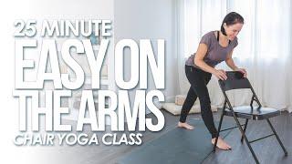 Chair Yoga for Seniors [No Shoulder Exercises] 25 Minute