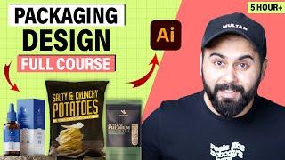 Product Packaging Design & Label Design Full Course | Lets Uncover