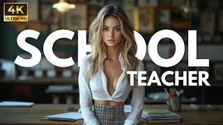 [4K] Ai Lookbook Teacher | Ai Lookbook Classroom | Ai Lookbook School Teacher