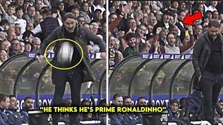 Leeds United Manager Receives Standing Ovation after Insane Ball Control Like the legend Ronaldinho