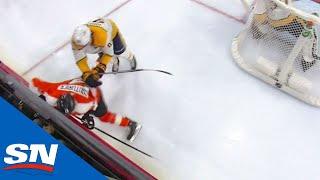 Flyers' Sean Couturier Loses His Cool After No-Call On Hit From Behind