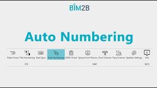 BIM2B плагин. Auto Numbering