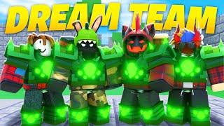 I CREATED the Dream Team in Roblox Bedwars...