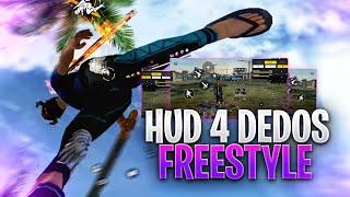 OS BRABOS!!  TOP 5 MELHORES HUD 4 DEDOS FREE FIRE| HUD COMPLETO!