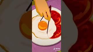Anime food || Anime Breakfast || Anime Hantai Cooking ||