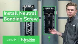 Installing Neutral Bonding Screw on QO & Homeline Load Centers | Schneider Electric Support