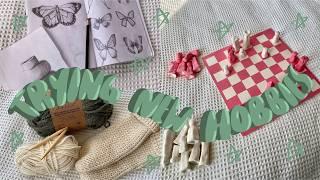 trying new hobbies in my 20s  knitting, sketching, clay