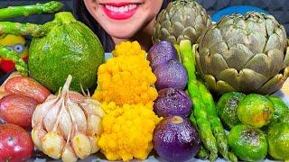 ASMR ROASTED VEGGIE PLATTER *MAKAN SAYURAN PANGGANG भुनी हुए सब्जियां MUKBANG MASSIVE Eating Sounds