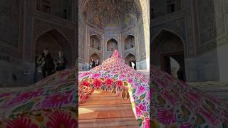 The BEAUTY of SAMARKAND - Me or Registan Square? #samarkand #beauty #uzbekistan #dressup