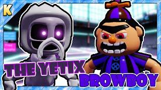 How to get "THE YETIX" & "BROWBOYTHB" BADGES + MORPHS/SKINS in FNAF NEW SKIN ROLEPLAY! | Roblox