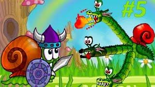 Детская игра про улитку Snail Bob 2 – ДРАКОН НАПАЛ НА УЛИТКУ БОБА. Мультик игра для малышей Часть #5