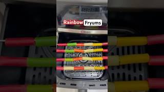 Color Burst Fryums! Air Fryer Recipe & Food Art Ideas #airfryer #fryums #viralairfryer