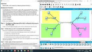 4 1 3 5 Packet Tracer   Configure Standard IPv4 ACLs