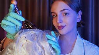 АСМР Осмотр и Массаж Кожи Головы • ASMR Scalp Exam and Head Massage