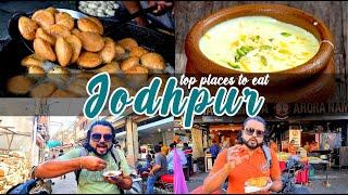 Top places to EAT in Jodhpur, Rajasthan | Top street food and restaurants in Jodhpur (The Blue City)