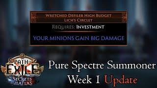 Dark Monarch High Budget + 12 Spectre Swap | Pure Spectre Wretched Defilers Week 1 Update | PoE 3.26