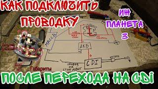 КАК ПОДКЛЮЧИТЬ ПРОВОДКУ ПОСЛЕ ПЕРЕХОДА НА CDI ЗАЖИГАНИЕ? / ИЖ ПЛАНЕТА 3 / 12 ВОЛЬТ