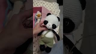 unpacking handmade  #обзор #блогервяжет #вязанаяпанда #вязаныйгусь
