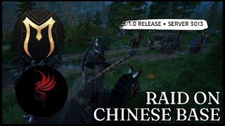 Raiding a Chinese Base - 正道 on Server 3013 | Zhengdao | Siege Raid PVP | Myth of Empires V1.0 #moe