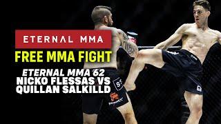 FREE FIGHT: Eternal MMA 62 Nicko Flessas VS Quillan Salkilld | UFC Lightweight Fighter