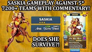 I'm Preparing For Insanity War Now! 3* Saskia Gameplay Against 5* + Commentary! Empires and Puzzles