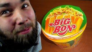 Лапша Big Bon с грибным соусом и жареным луком ведерко 95 грамм